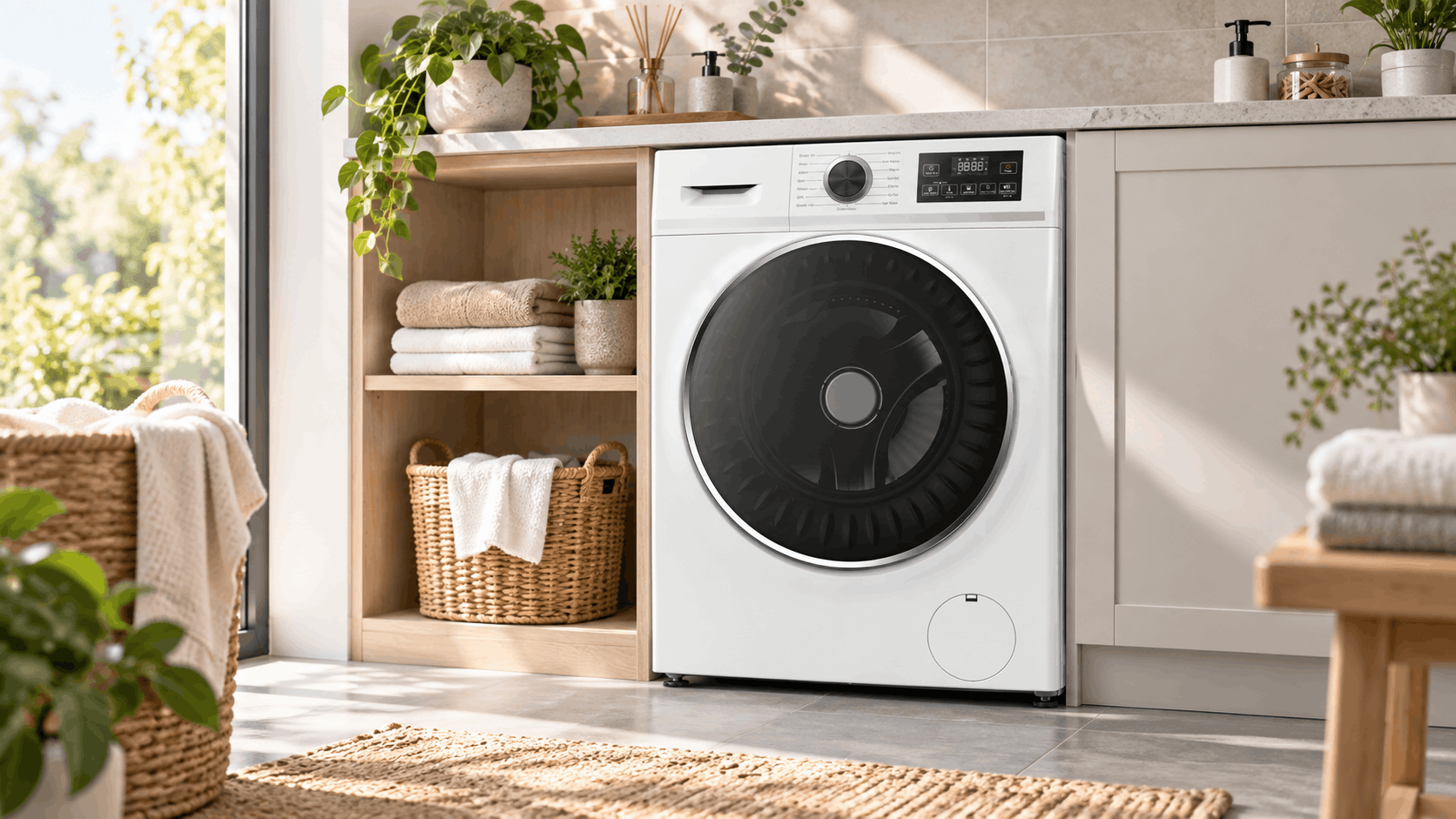Lave Linge MAXWELL 12Kg INVERTER / MAX-WMFL1214WNN-IV / Blanc